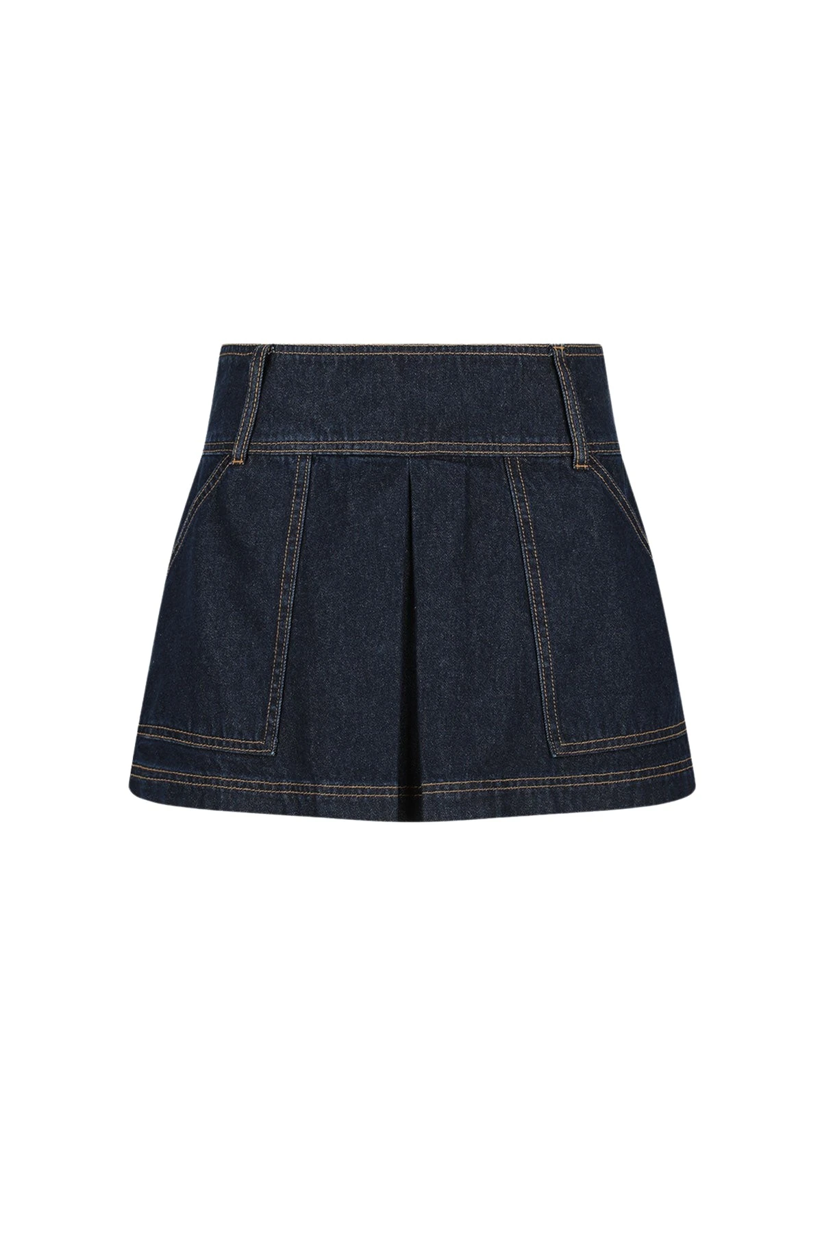 Shona-Joy-Rita-Pleat-Mini-Skirt-Deep-Indigo94693_nobg Rita Pleat Mini Skirt - Deep Indigo - Image 1