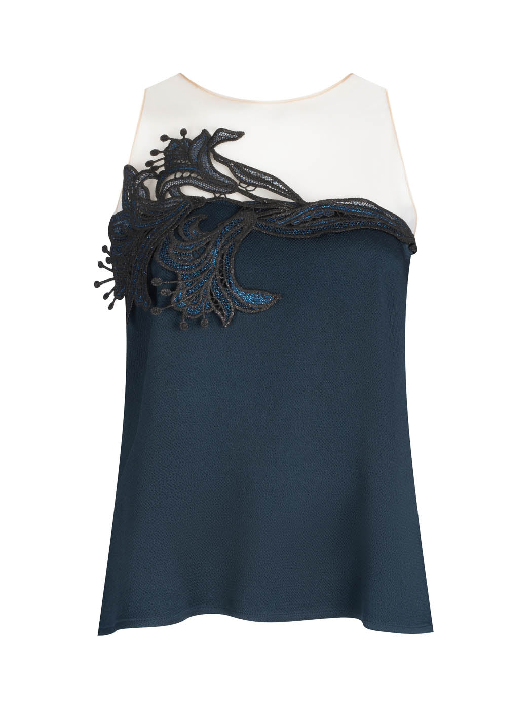 Silvia Tcherassi Brisa Blouse Navy