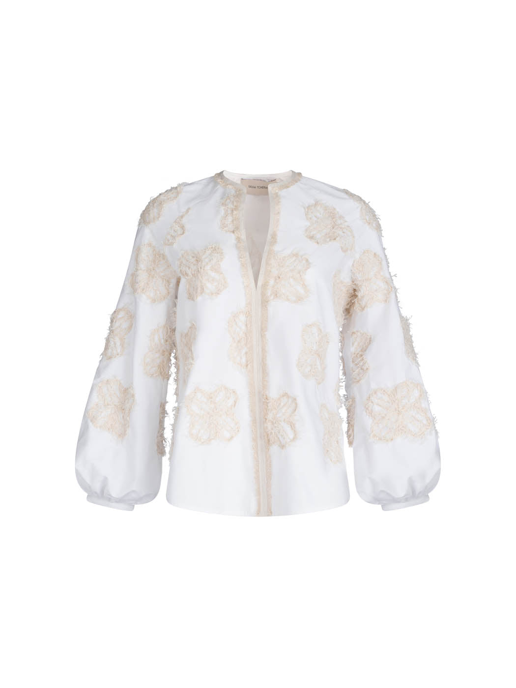 Silvia Tcherassi Molveno Blouse Cream Flowers