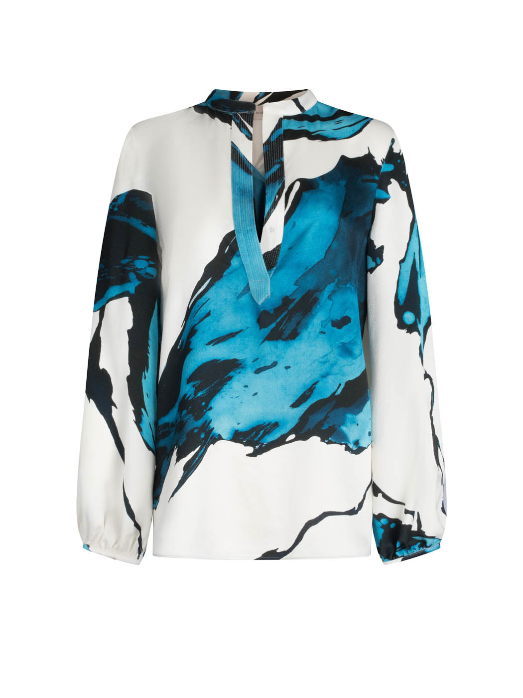 Silvia Tcherassi Triora Blouse Multi Abstract Waves