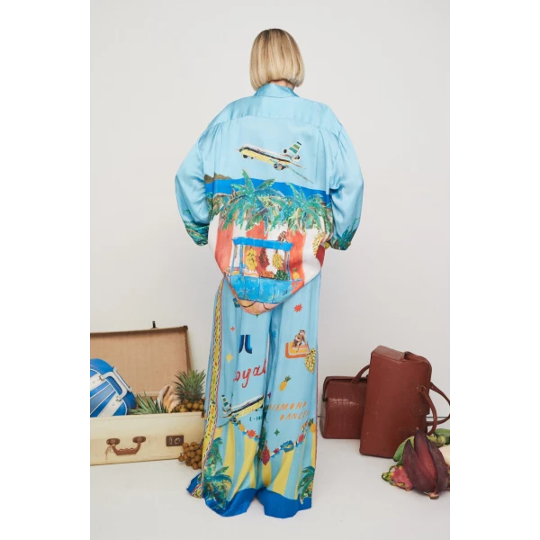 Alemais All Aboard Silk Shirt