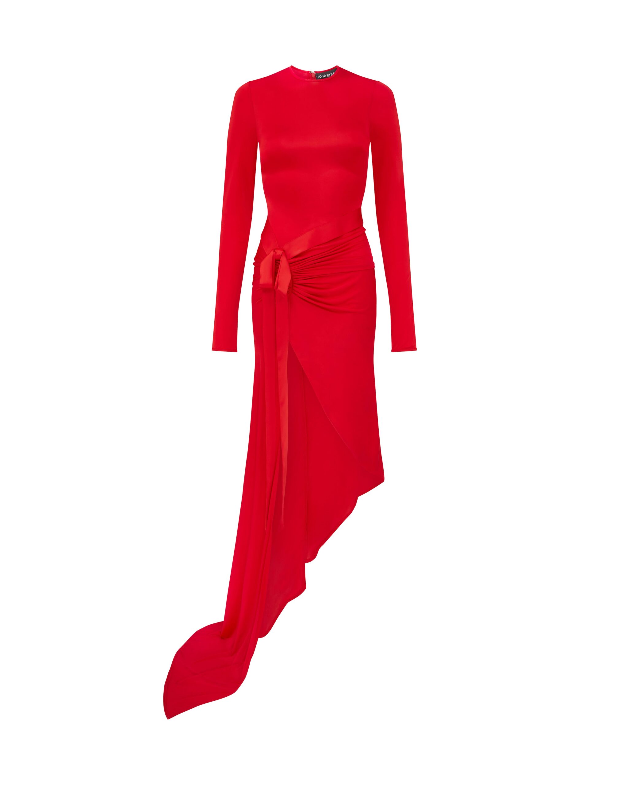 David Koma Asymmetric Dress With Satin Bow