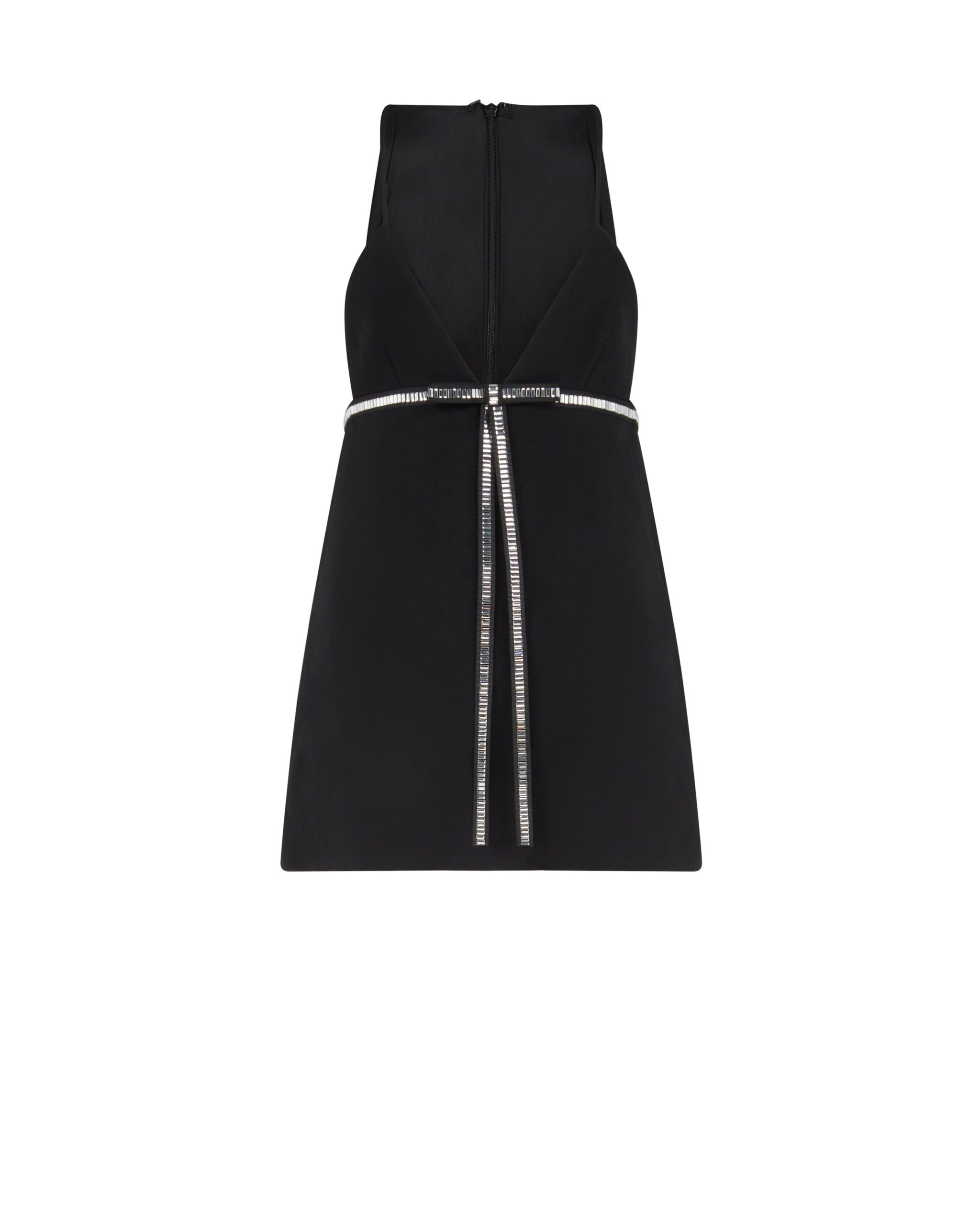 David Koma Crystal Bow Mini Dress