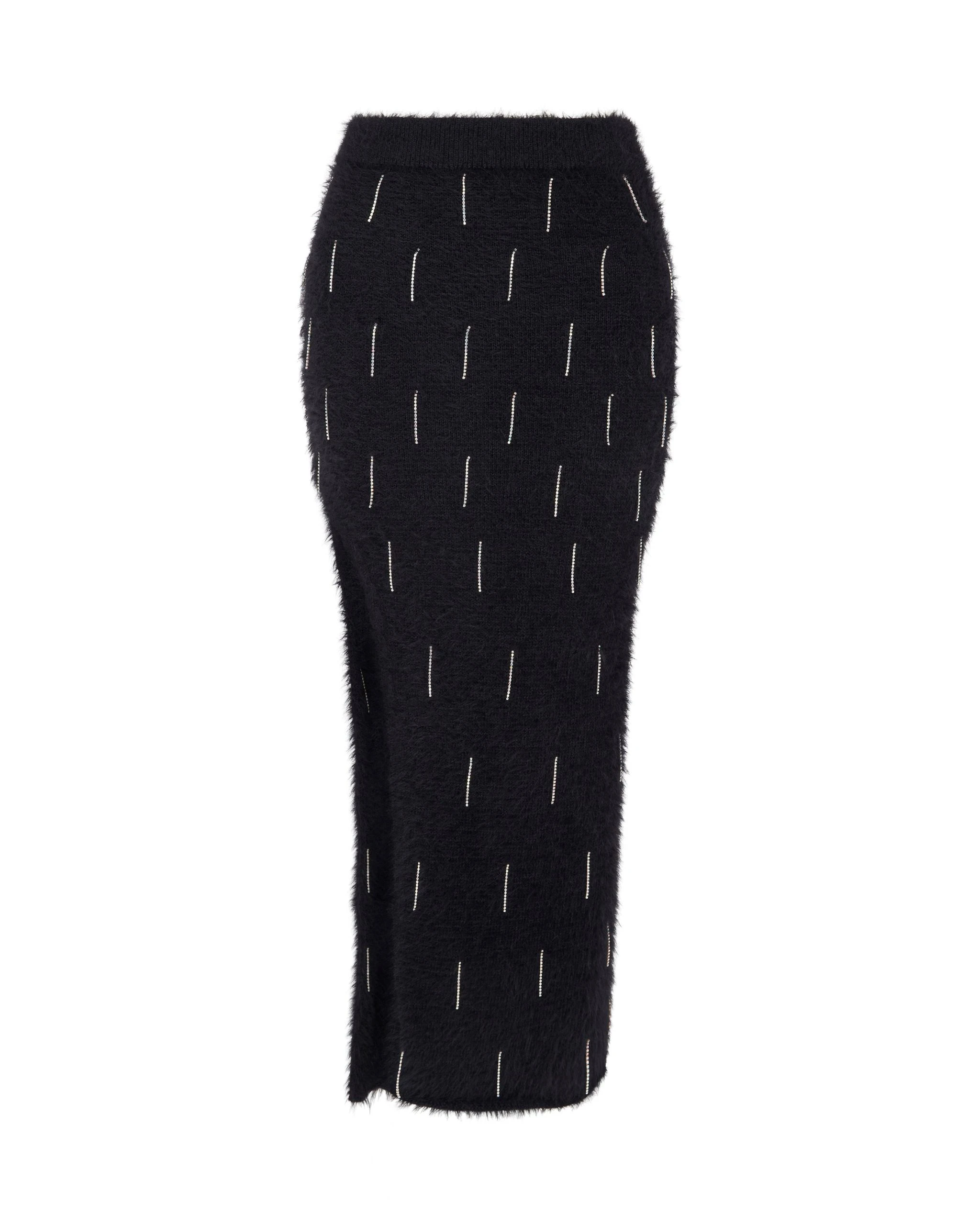 David Koma Crystal Embellished Knit Midi Skirt David Koma Crystal Embellished Knit Midi Skirt