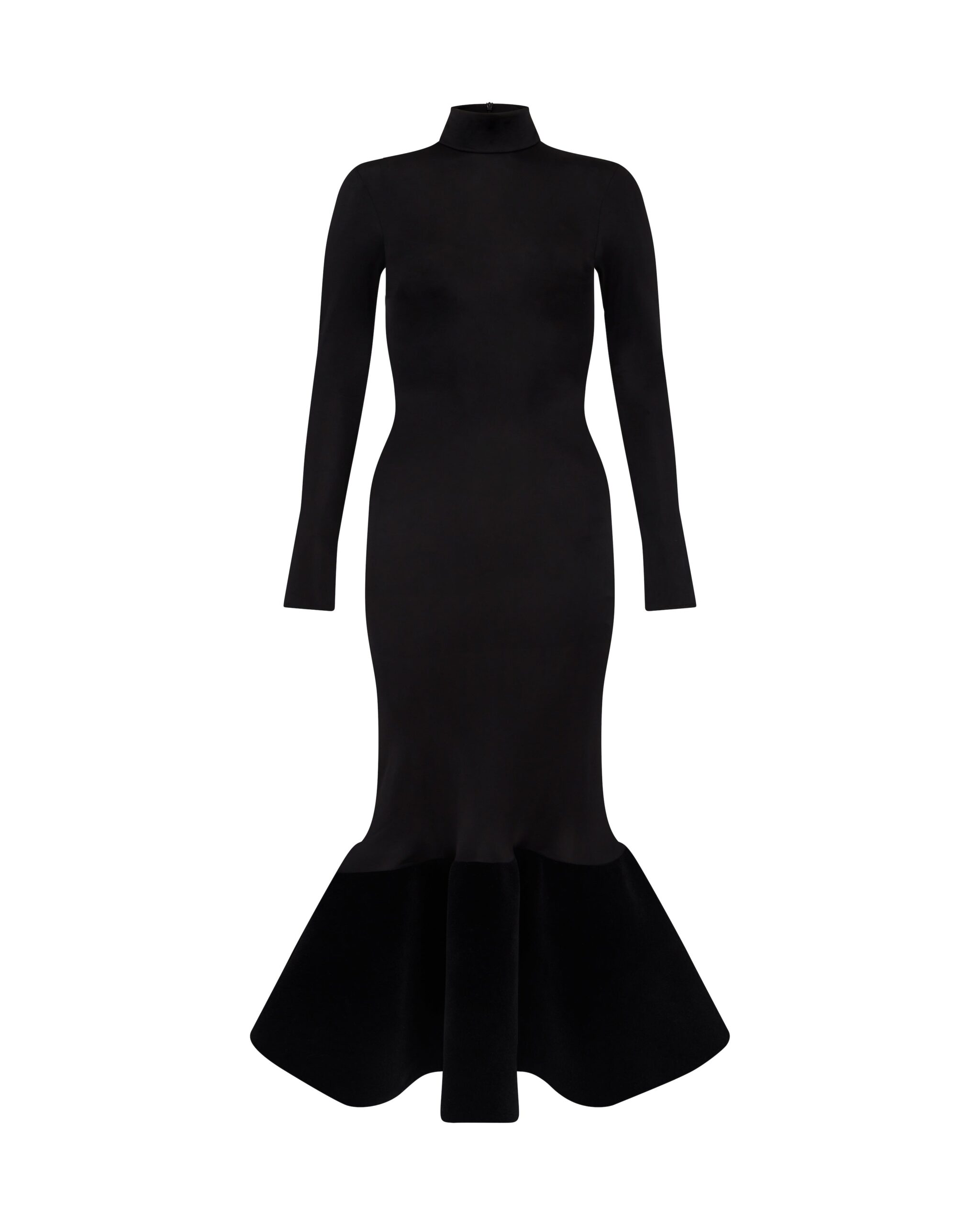 David Koma Flounce Hem Midi Dress