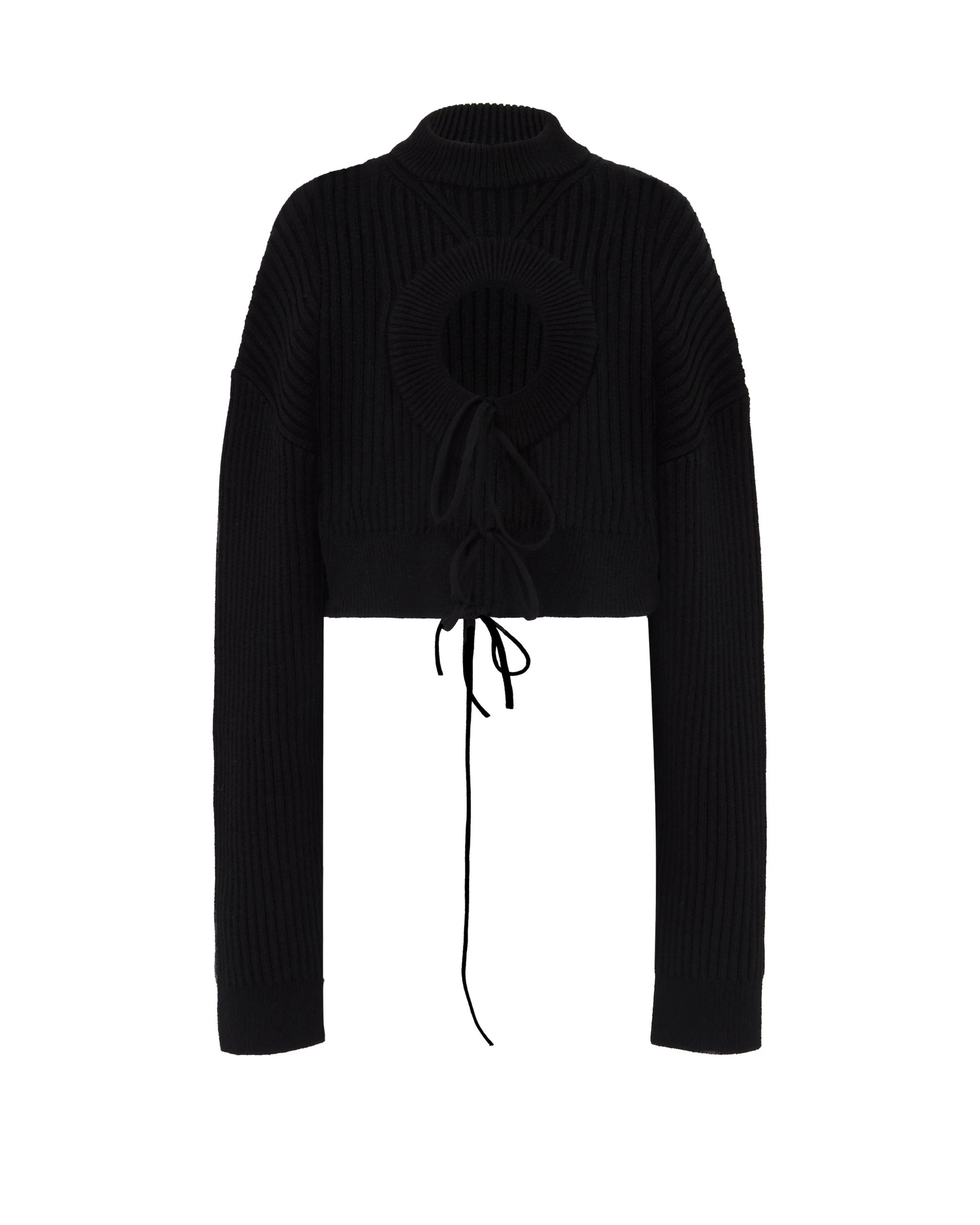 David Koma Front Circle Cutout Knit Jumper David Koma Front Circle Cutout Knit Jumper