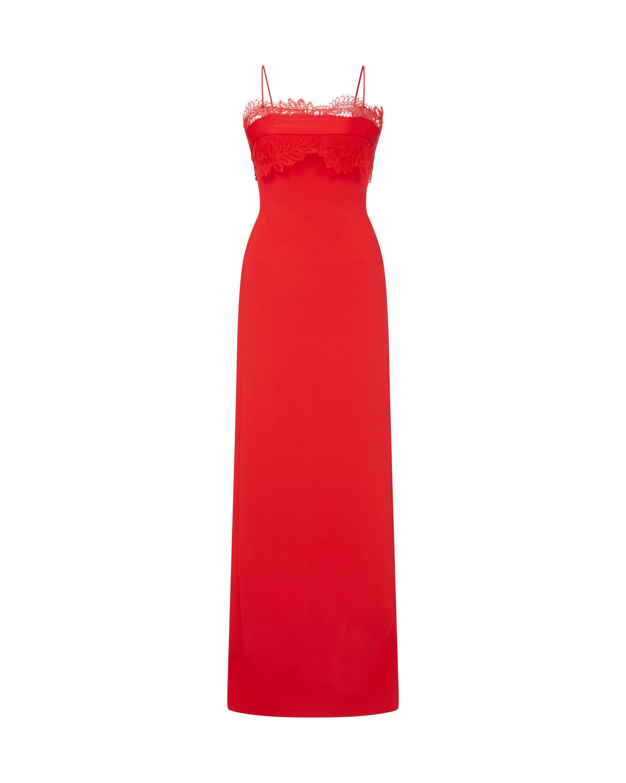 David Koma Lace Bra Detail Gown