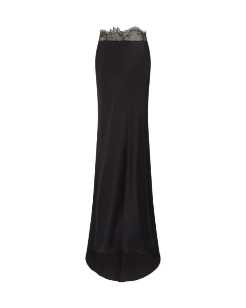 David Koma Lace Waist Trim Maxi Skirt