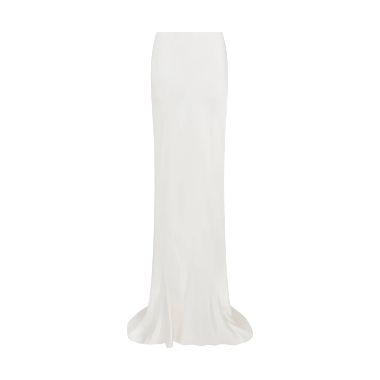 David Koma Low Waist Satin Maxi Skirt