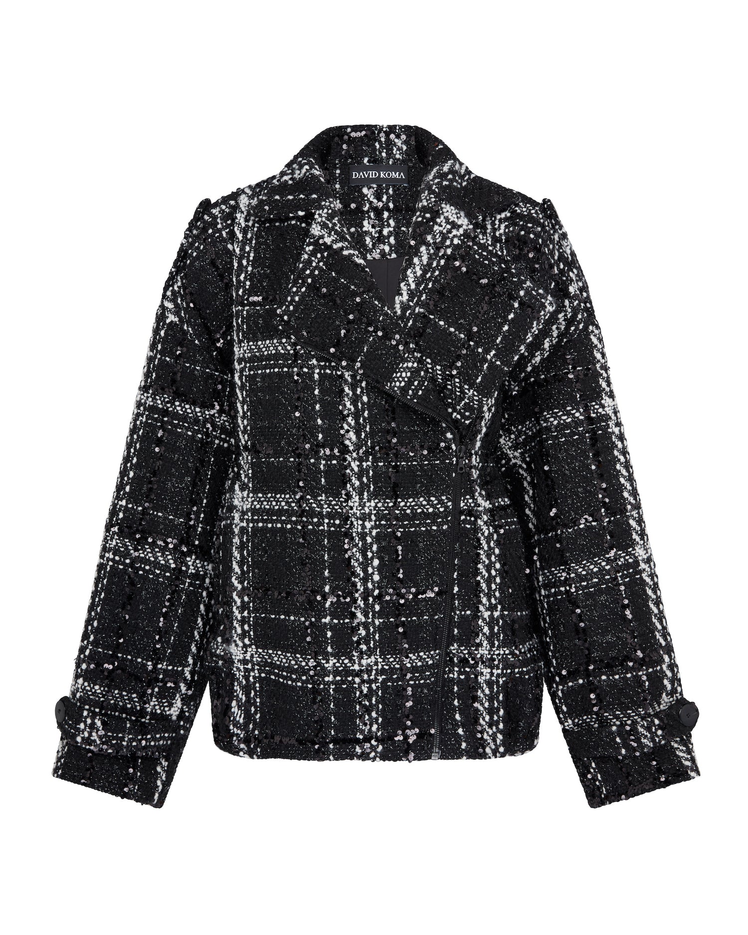 David Koma Oversized Tweed Jacket
