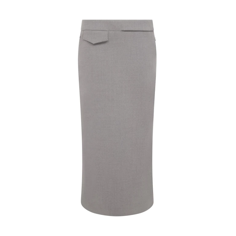 David Koma Pocket Detail Midi Skirt