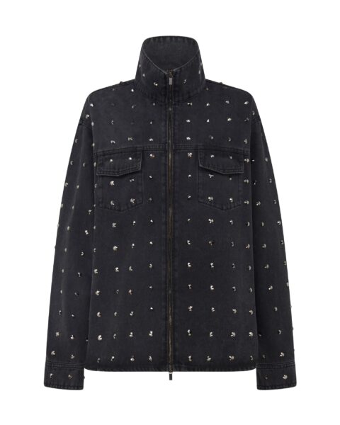 David Koma Rhinestone Crystal Embroidery Jacket
