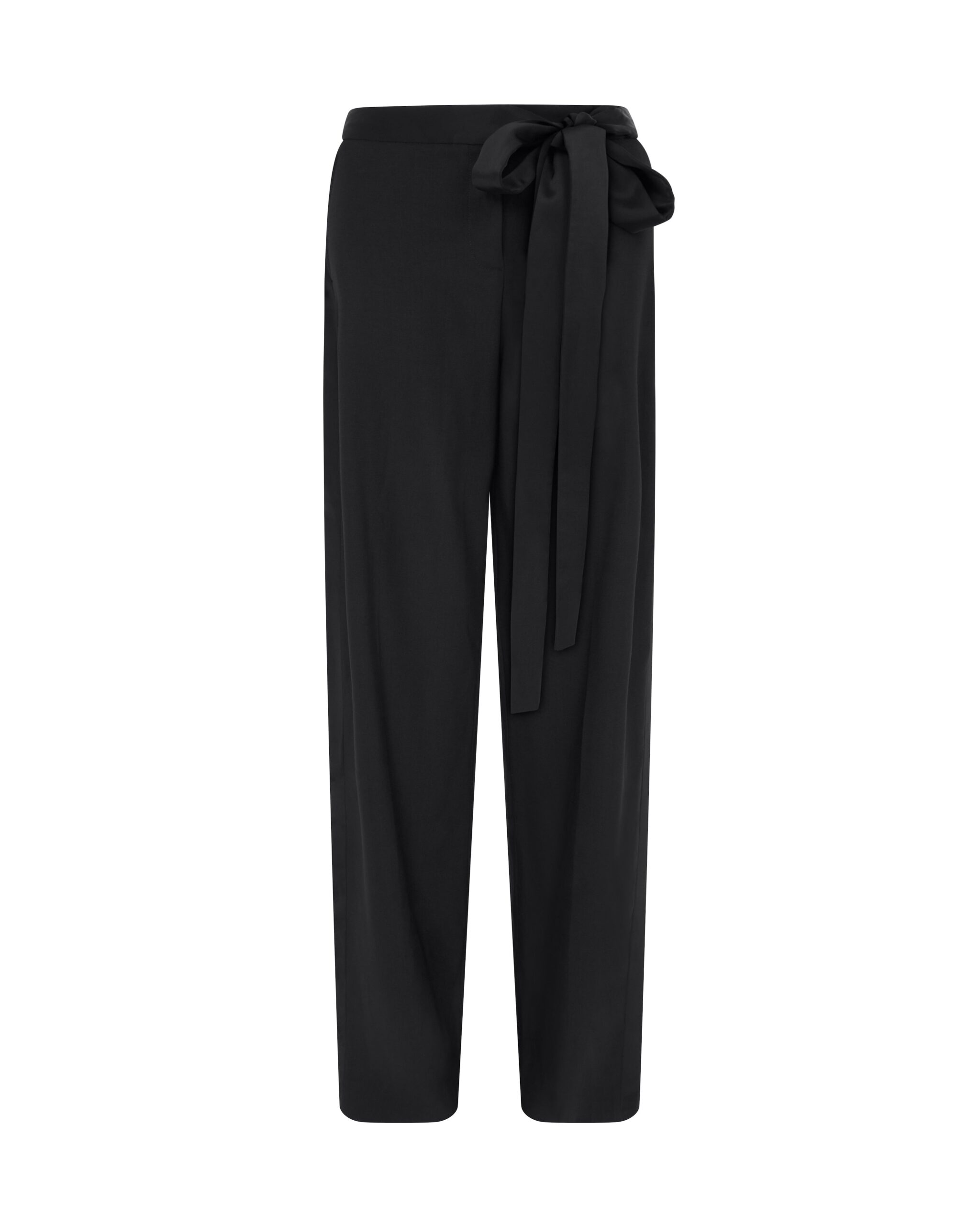 David Koma Wide Leg Trousers With Satin Bow Detail