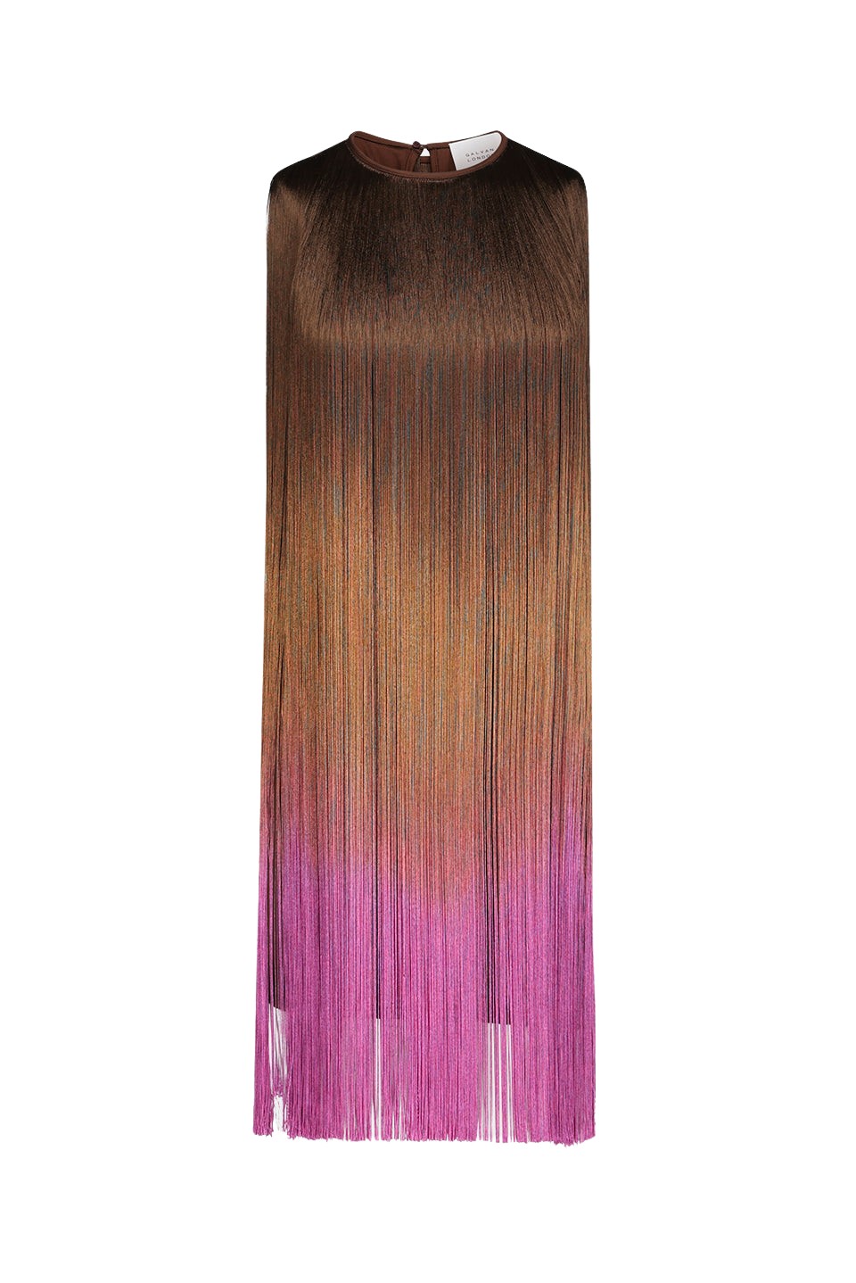 Galvan London Mobilia Dress – Chocolate Ombre