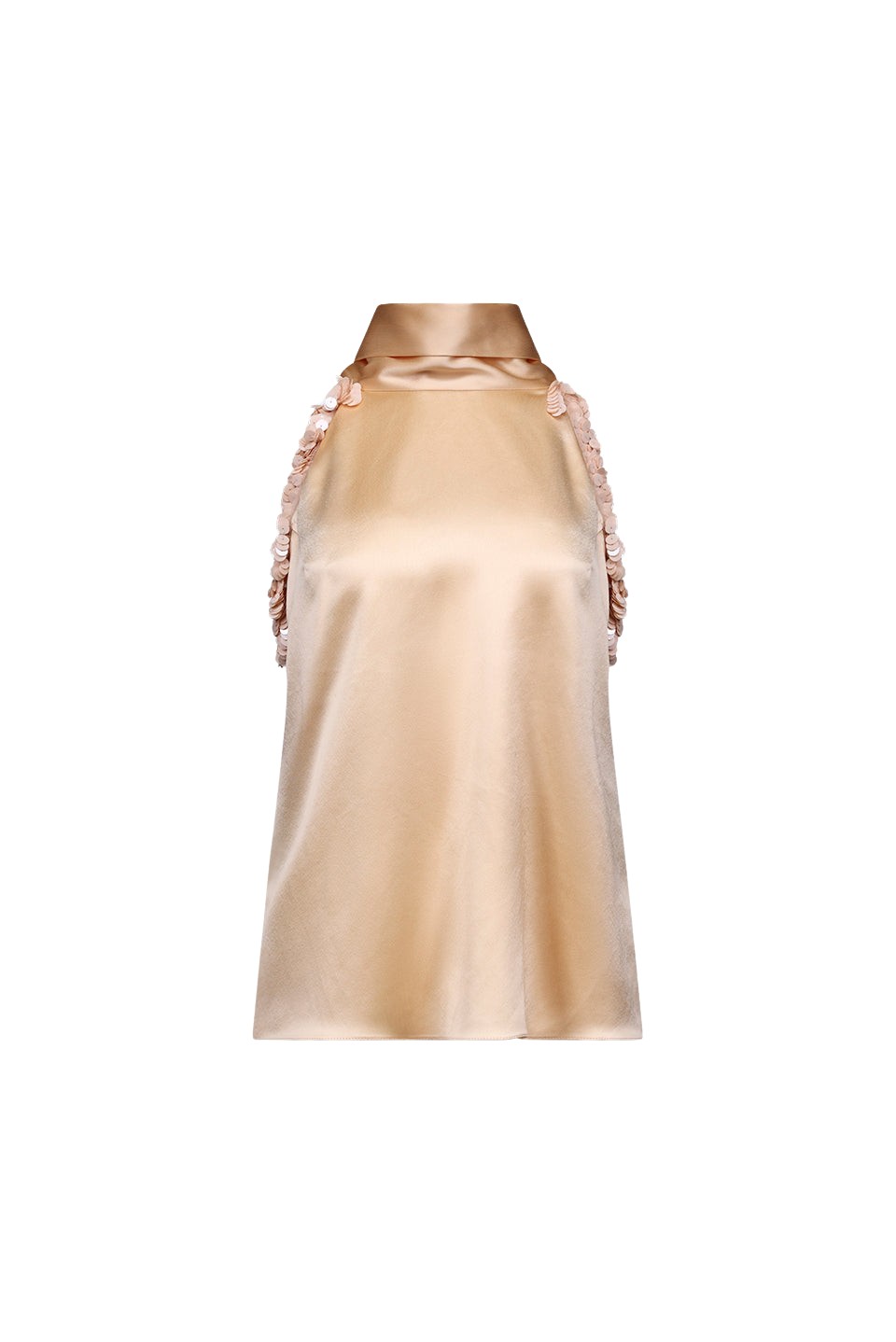 Galvan London Sequin Sienna Top – Ballet Pink