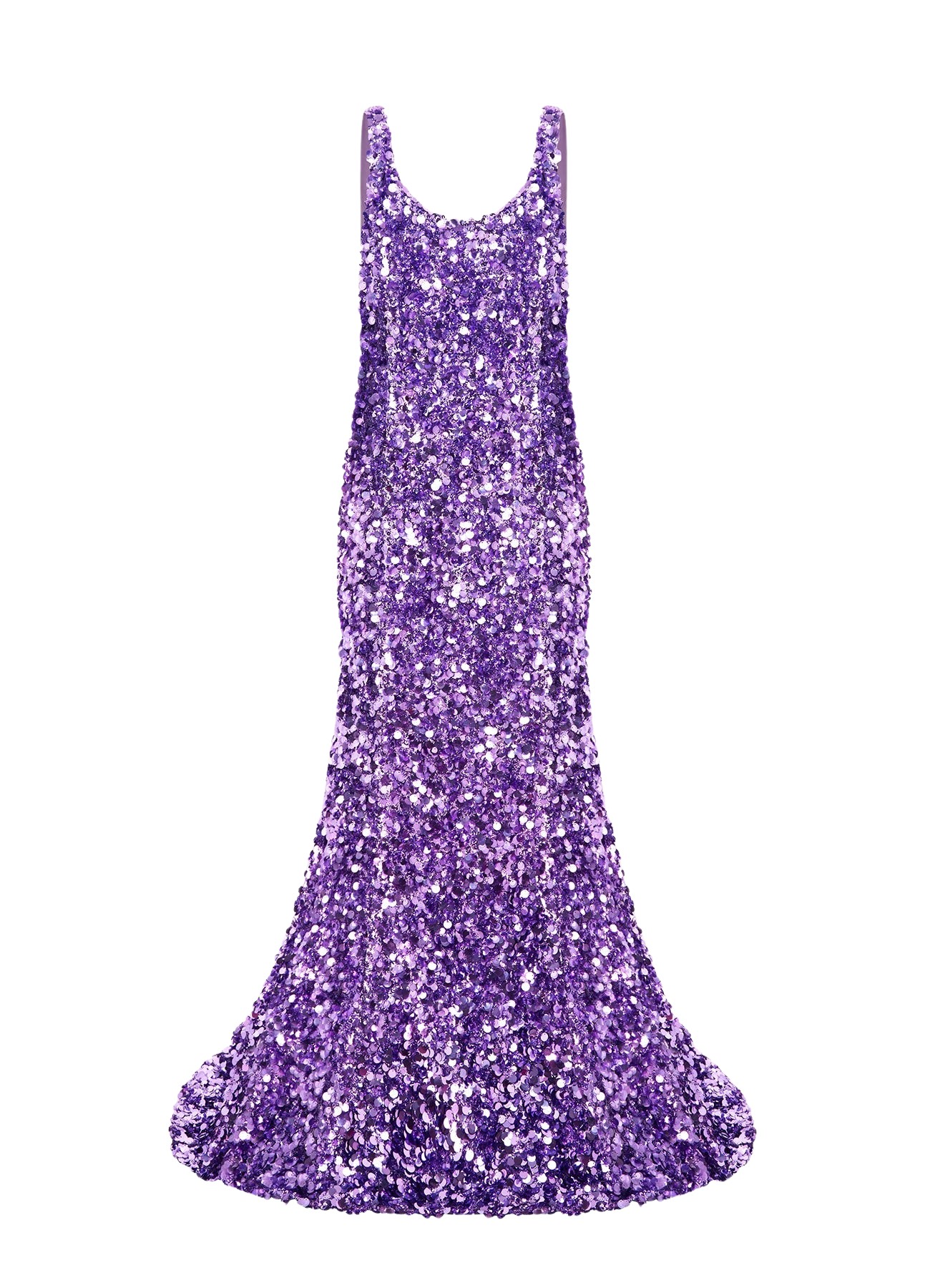 Leo Lin Adeline Sequin Low Back Gown – Lavender