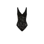 Alexis Lace Bodysuit - Ebony