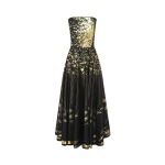 Angelica Bustier Maxi Dress - Moonlight Print