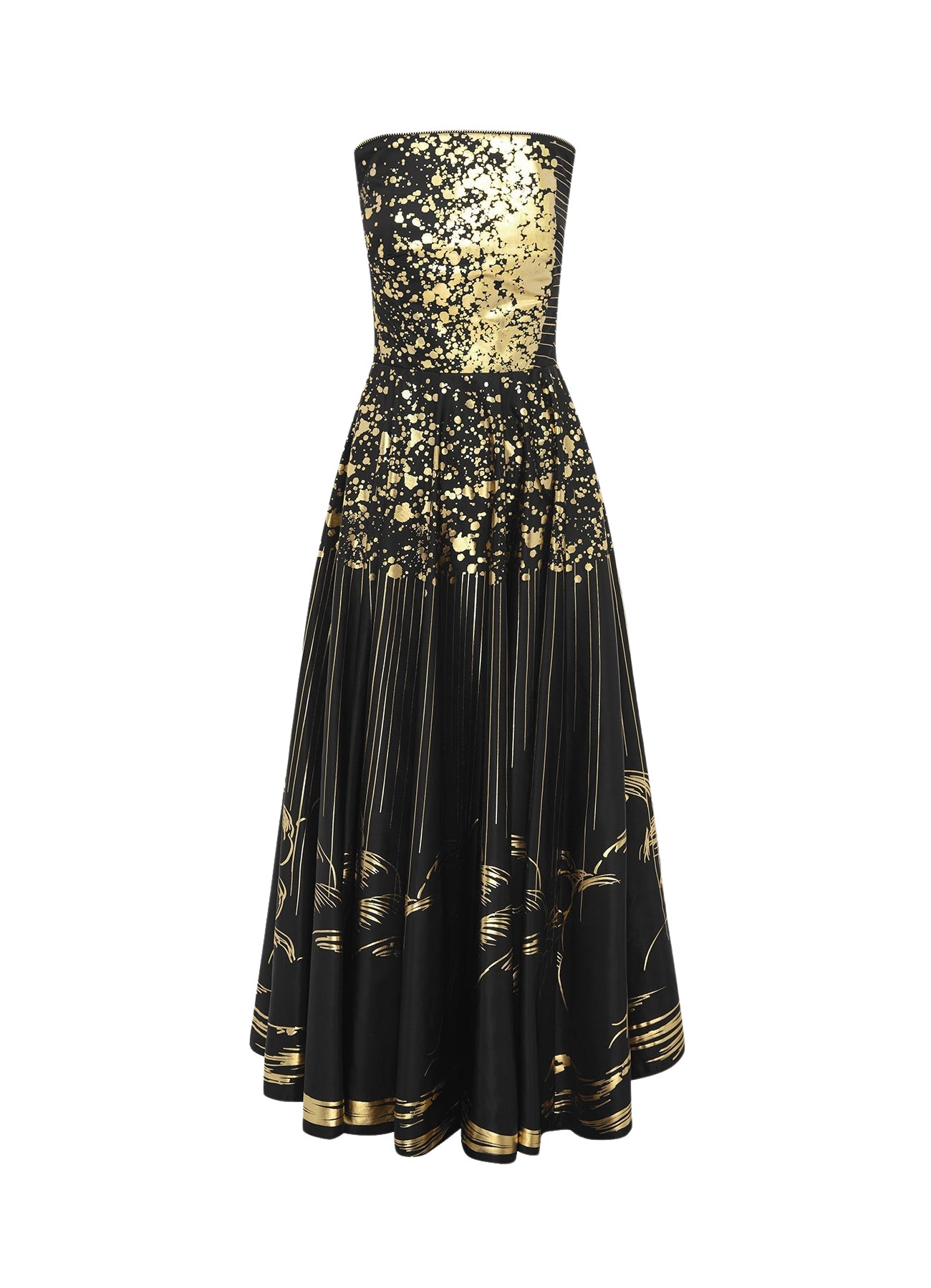 Leo Lin Angelica Bustier Maxi Dress – Moonlight Print