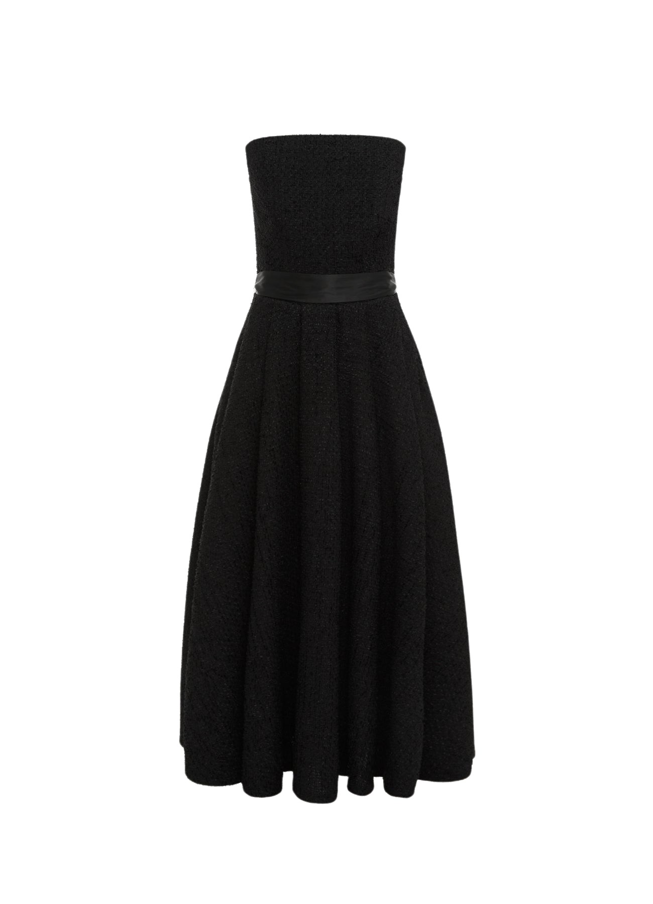 Leo Lin Angelica Tweed Bustier Maxi Dress – Ebony