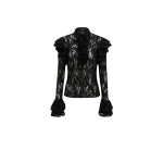 Anna Lace Blouse - Ebony