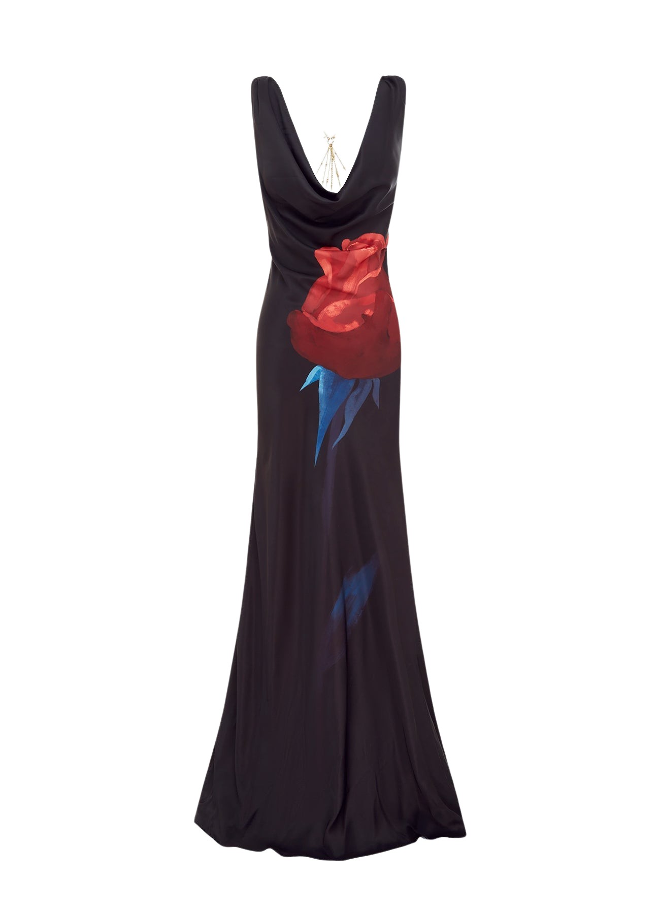 Leo Lin Ariana Open Back Gown – Rose Print