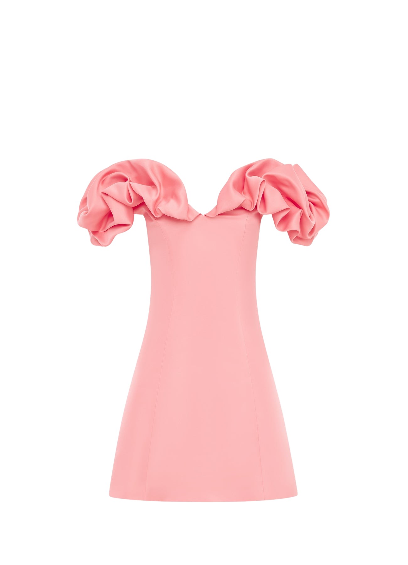 Leo Lin Bella Off Shoulder Frill Mini Dress – Strawberry Pink