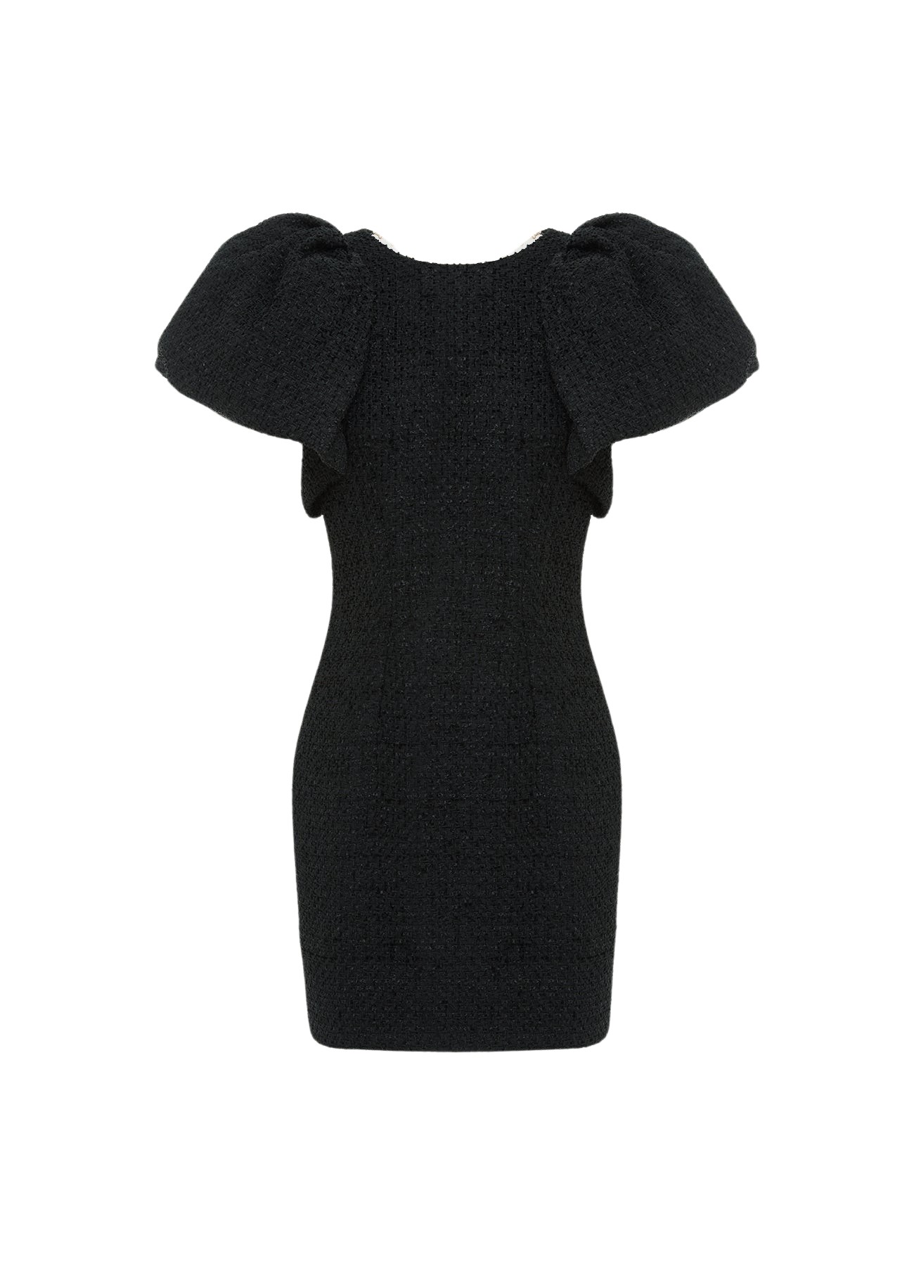 Leo Lin Dana Tweed Mini Dress – Ebony