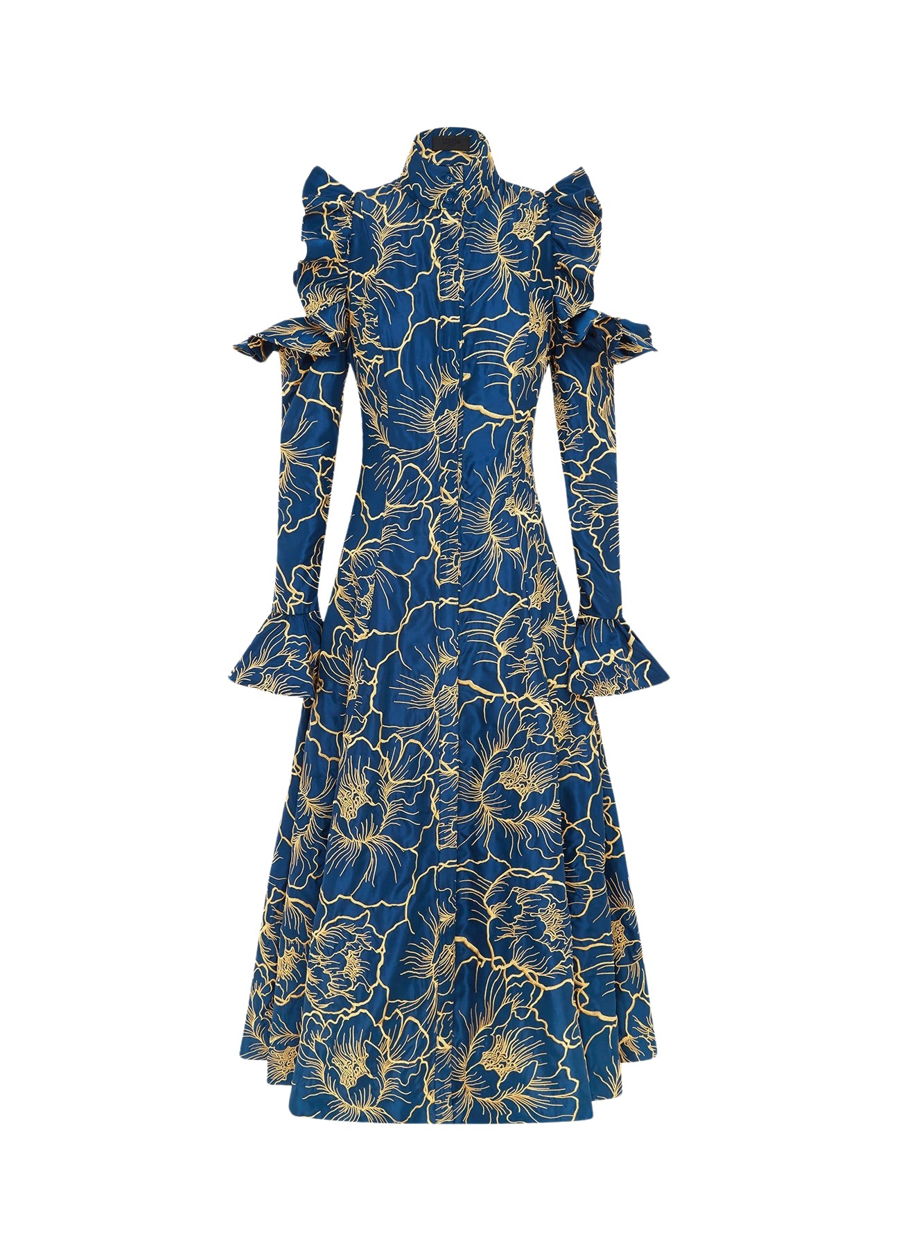 Leo Lin Ezra Midi Dress – Marine Blue