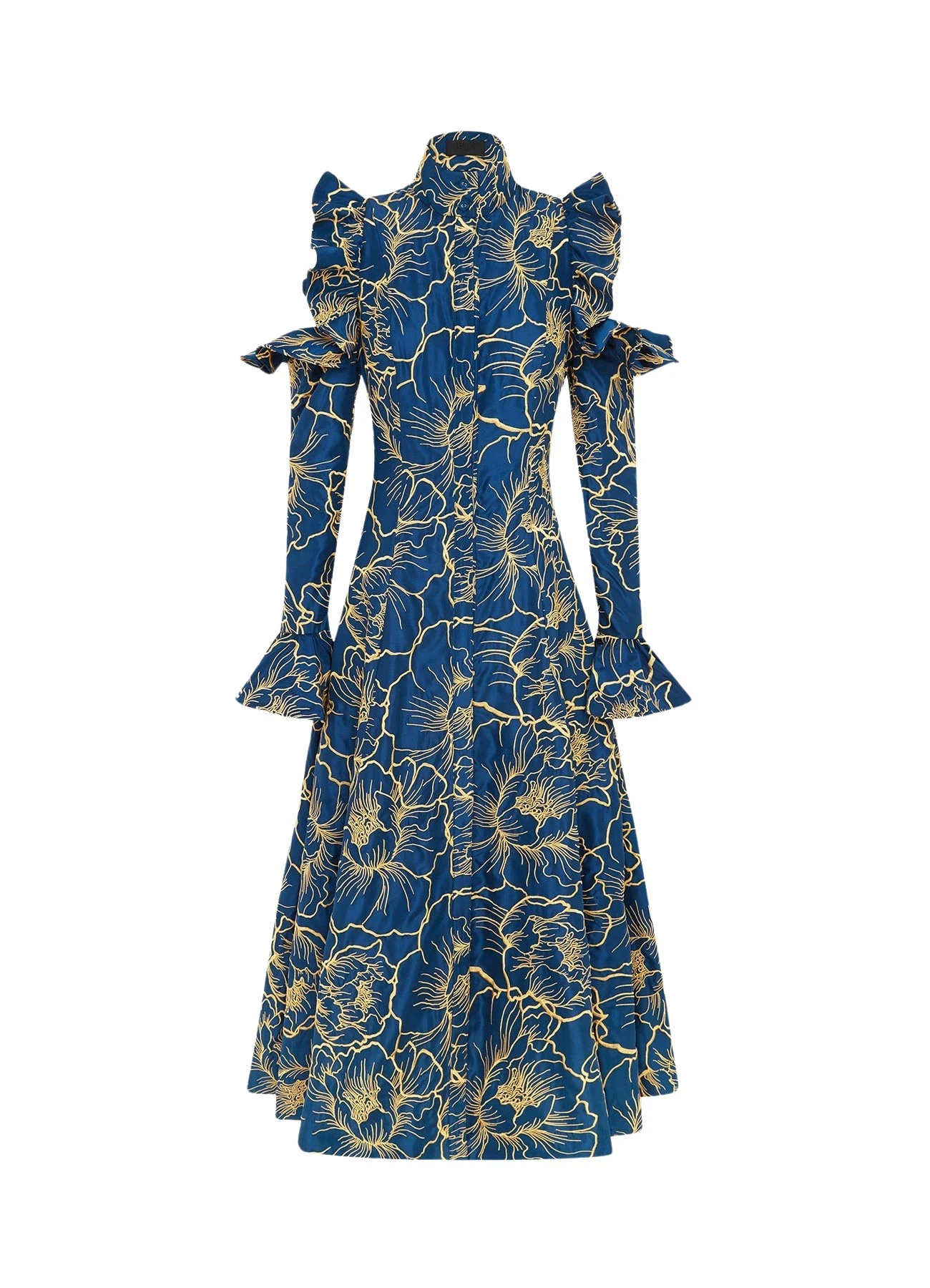 Leo-Lin-Ezra-Midi-Dress-Marine-Blue-682627_nobg Ezra Midi Dress - Marine Blue - Image 1