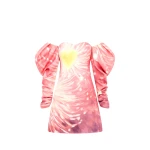 Gemma Off Shoulder Bustier Mini Dress - Afterglow Print