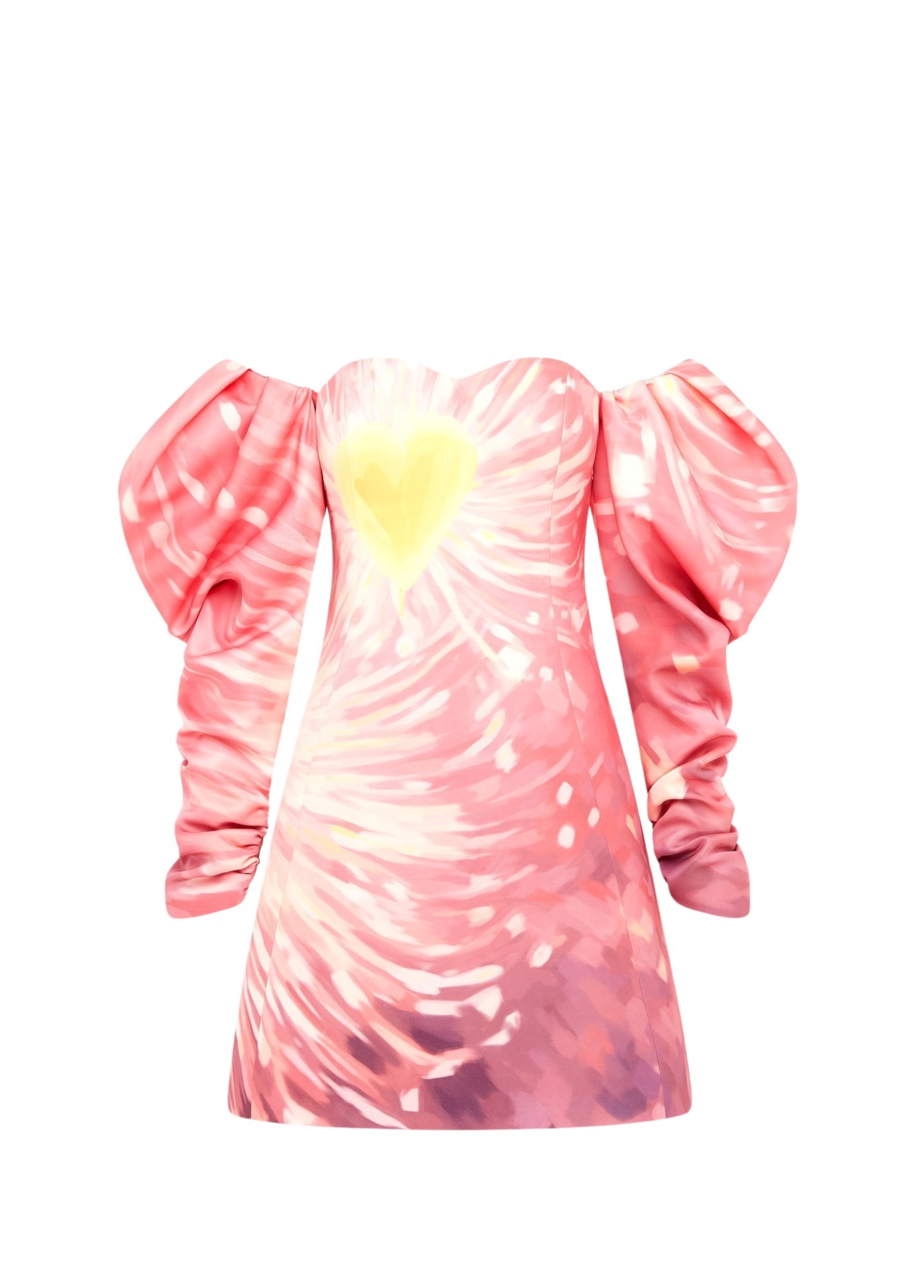 Leo Lin Gemma Off Shoulder Bustier Mini Dress – Afterglow Print