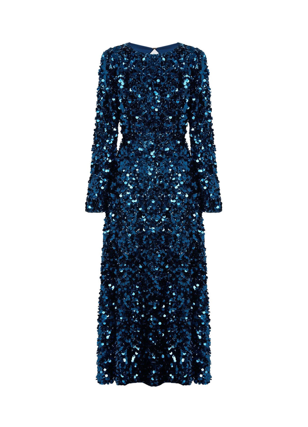 Leo Lin Kylie Sequin Open Back Maxi Dress – Midnight Blue