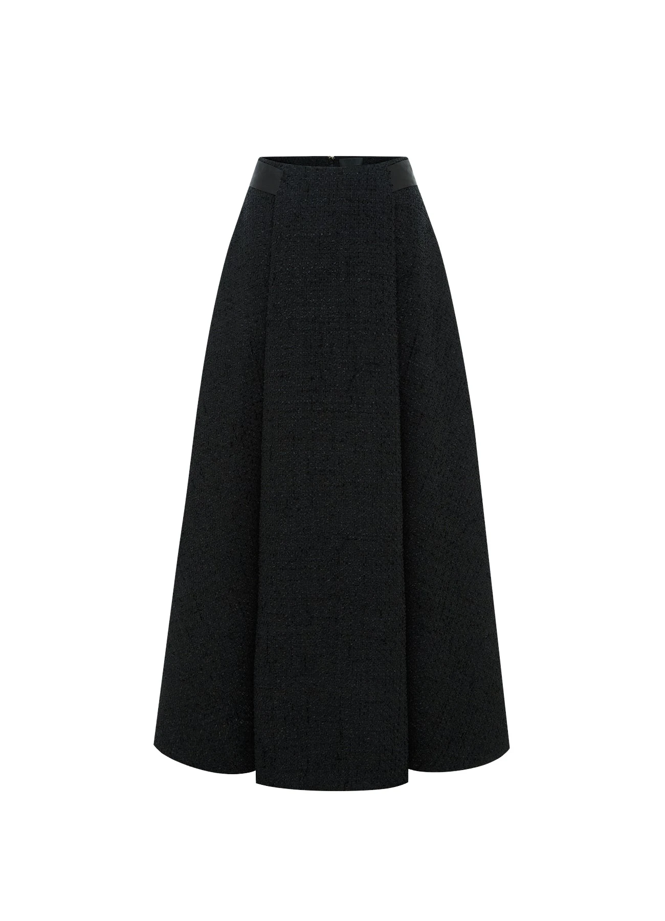 Leo-Lin-Rafaela-Tweed-Maxi-Skirt-Ebony-535960_nobg Rafaela Tweed Maxi Skirt - Ebony - Image 1