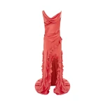Remy Low Back Split Maxi Dress - Mulberry