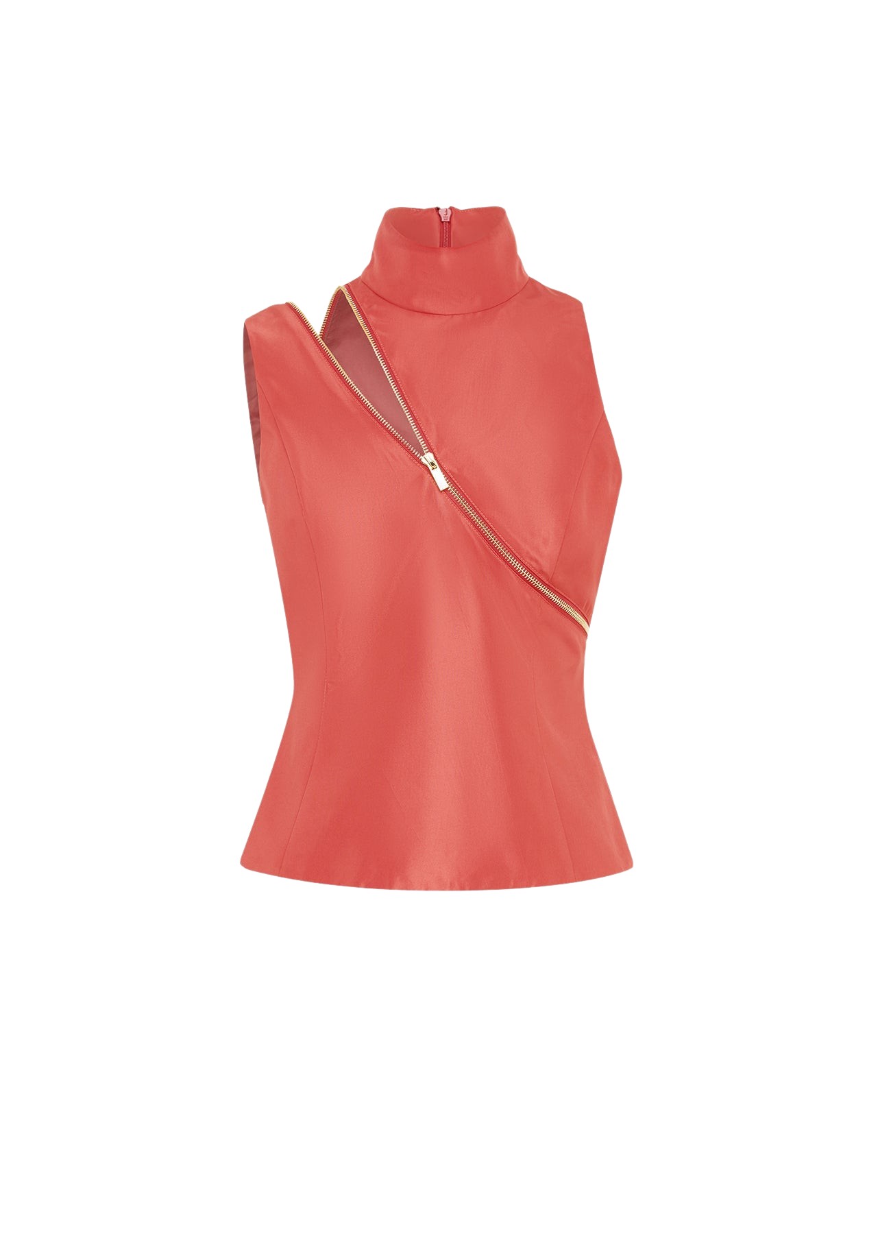 Leo Lin Skylar Turtleneck Sleeveless Top – Mulberry
