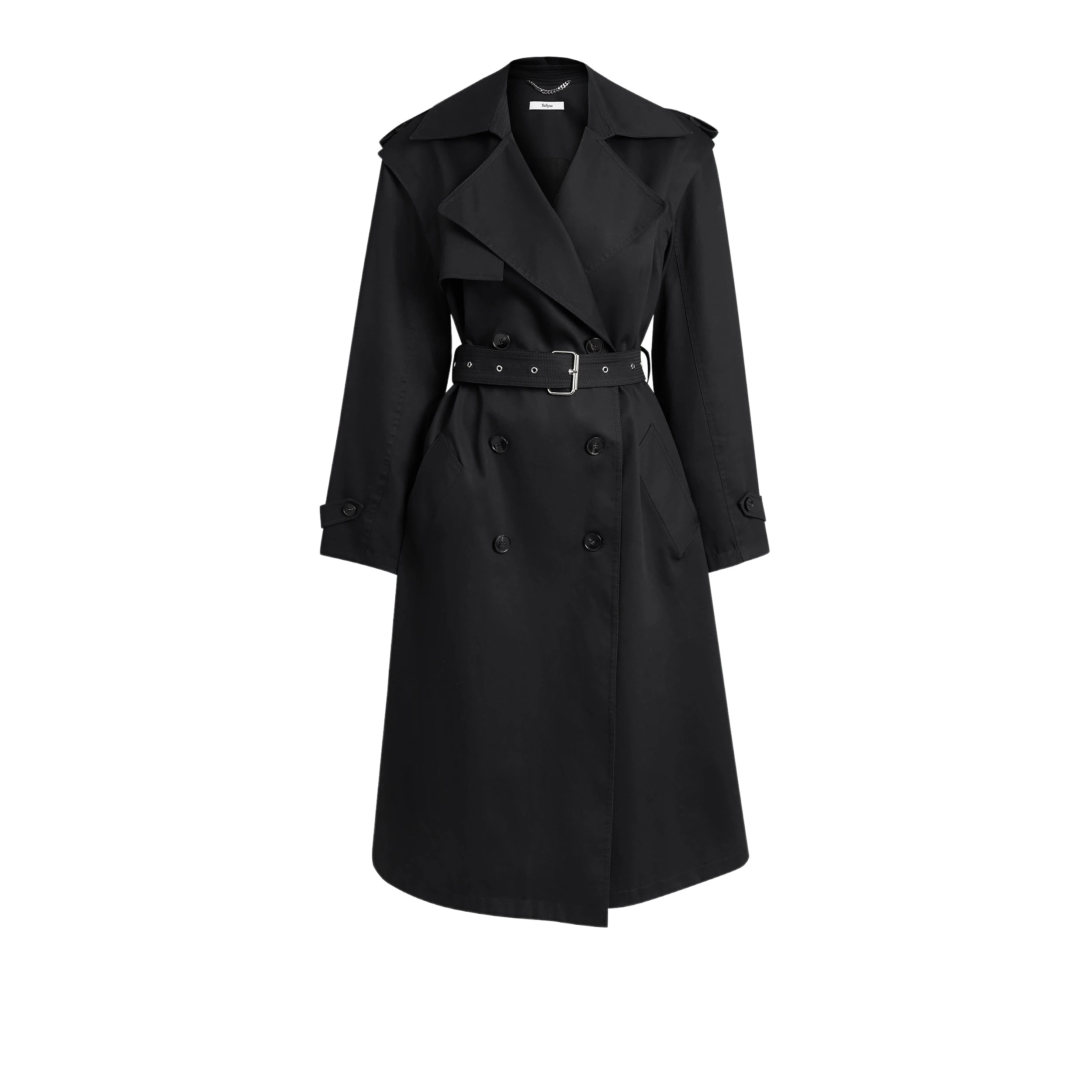Safiyaa-Charlotta-Black-Coat35854_nobg Charlotta Black Coat - Image 1