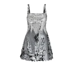 Guida Gunmetal Short Dress