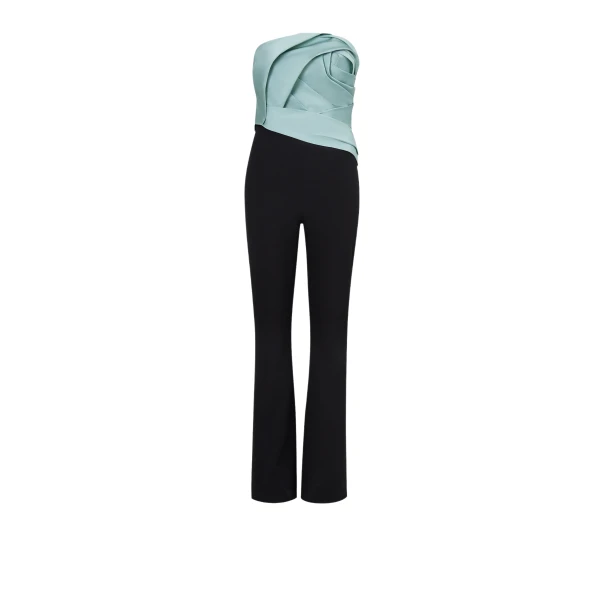 Olivina Black & Spearmint Jumpsuit