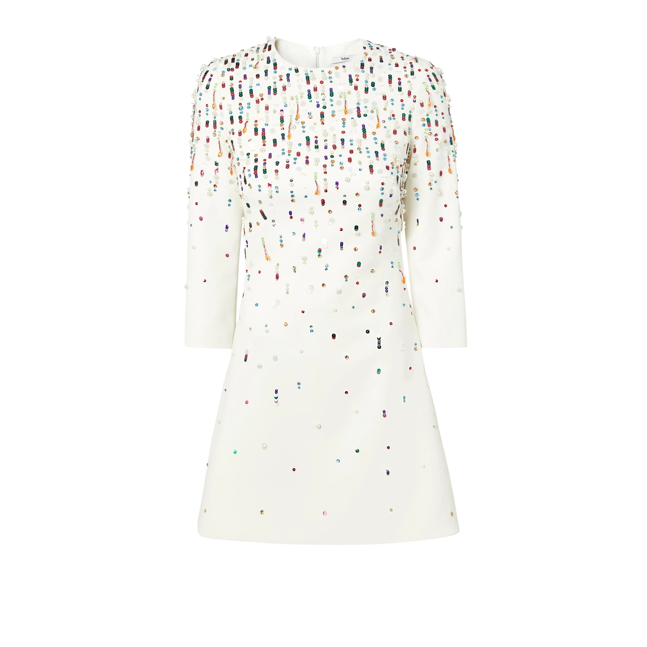 Safiyaa-Renalle-Ivory-Short-Dress50813_nobg Renalle Ivory Short Dress - Image 1