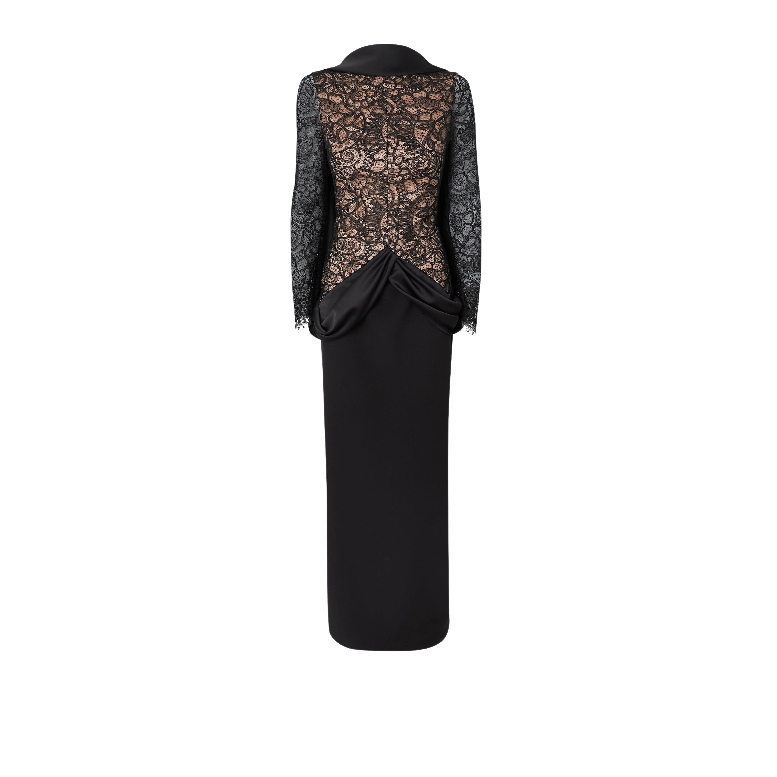 Safiyaa-Serryna-Black-Long-Dress50860_nobg Serryna Black Long Dress - Image 1