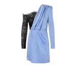 Suzie Carolina Blue & Black Short Dress