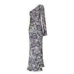 Anthea Silk One Shoulder Maxi Dress