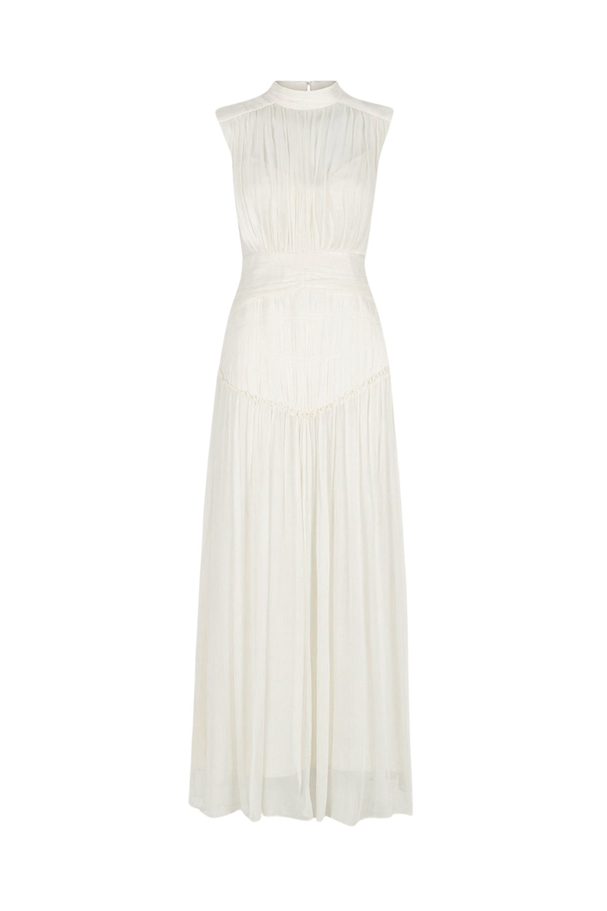 Shona Joy Clemence High Neck Maxi Dress – Ivory