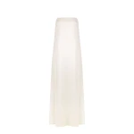 La Lune Cumulus Silk Strapless Lace Column Maxi Dress - Ivory