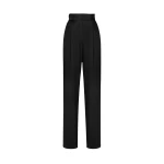 La Lune Mid Rise Straight Leg Pant - Black