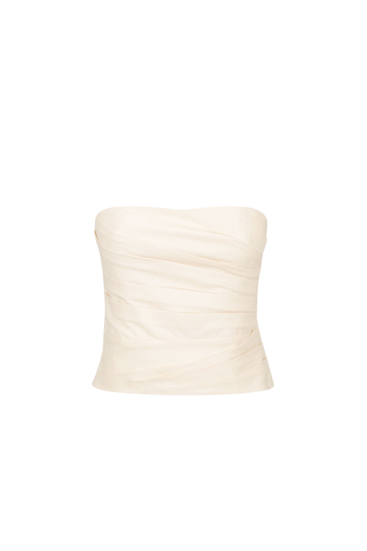 Shona Joy Lani Strapless Draped Bodice – Rice Top