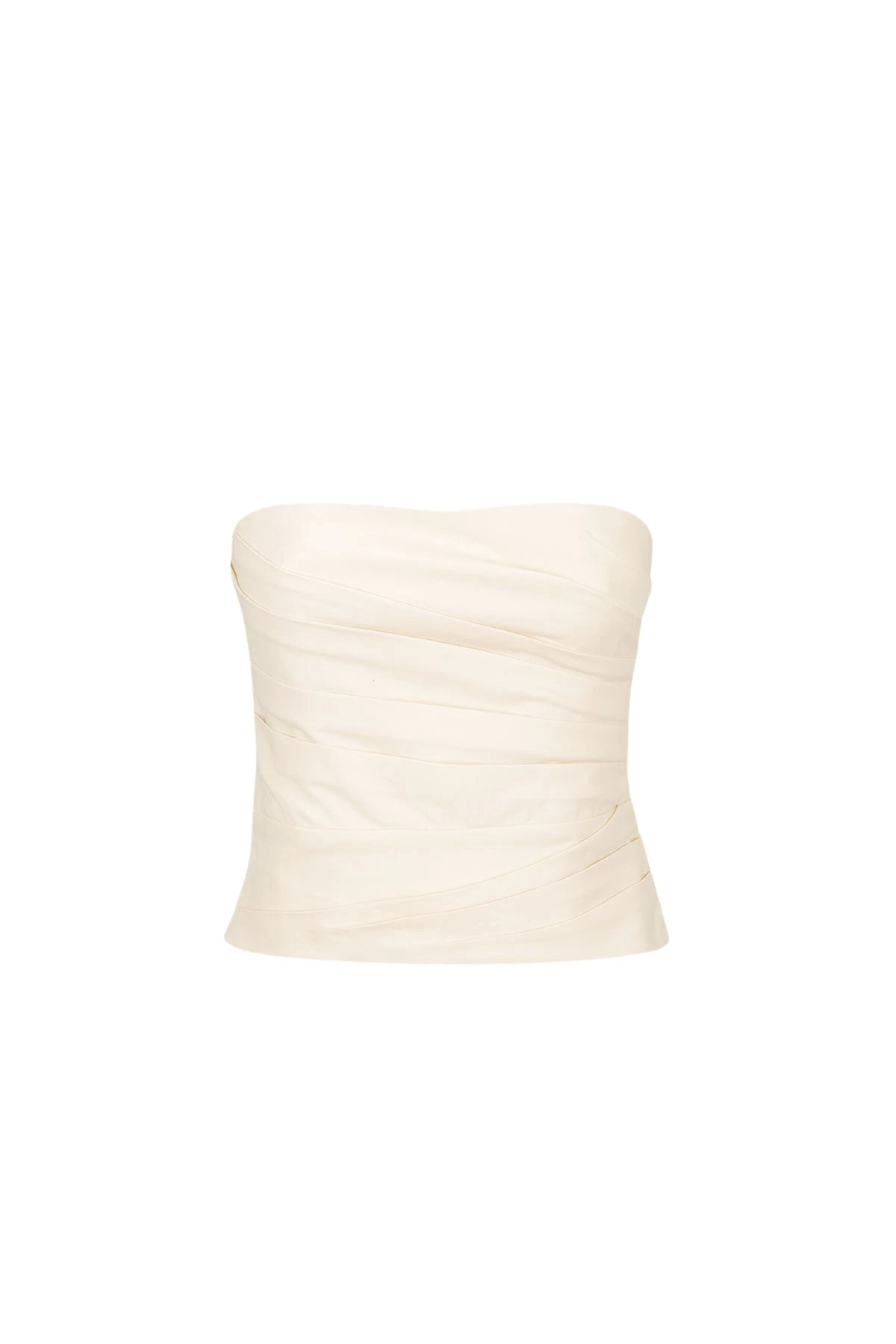 Shona-Joy-Lani-Strapless-Draped-Bodice-Rice20684_nobg Lani Strapless Draped Bodice - Rice - Image 1
