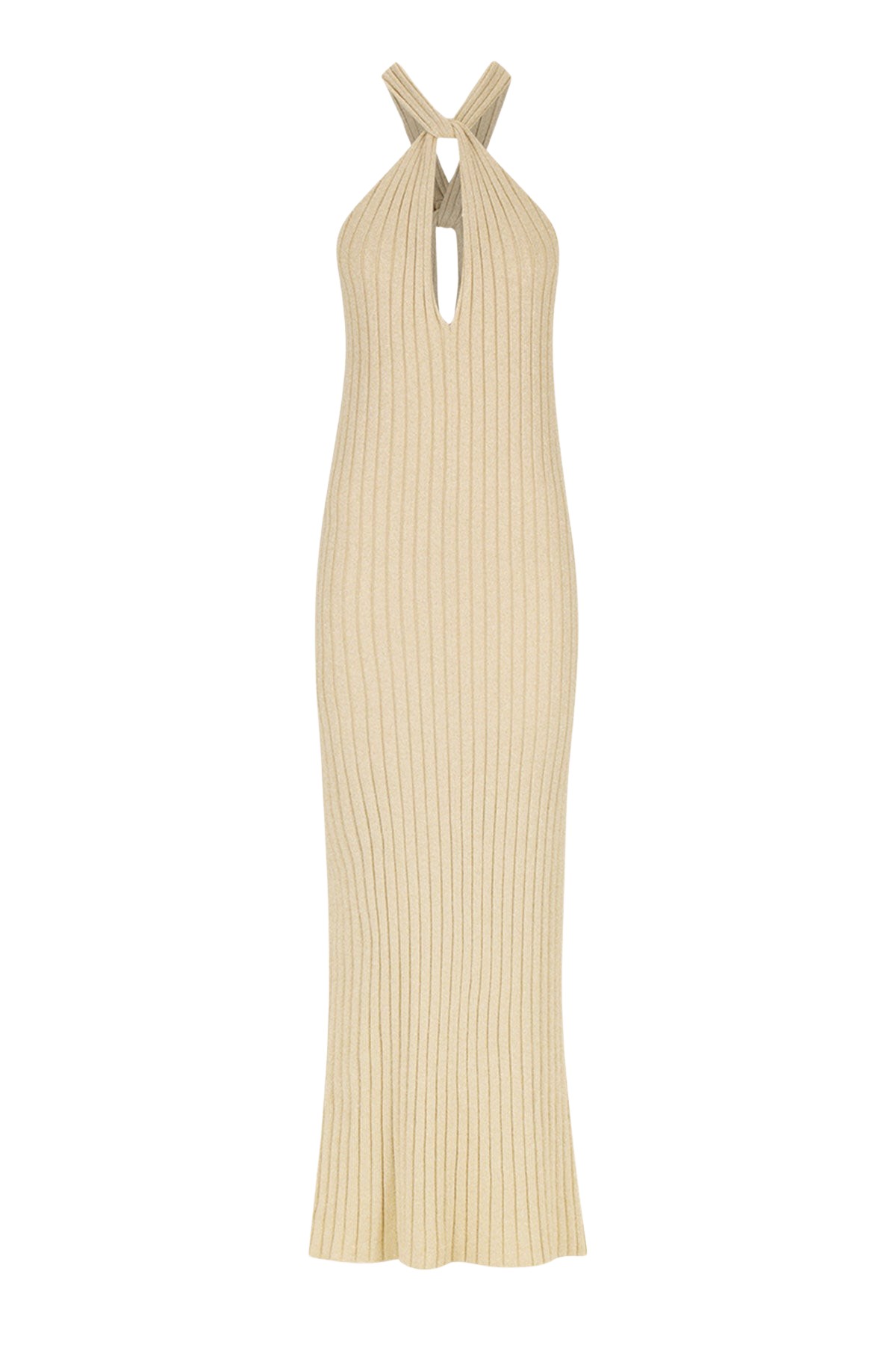 Shona Joy Livia Halter Maxi Dress – Champagne