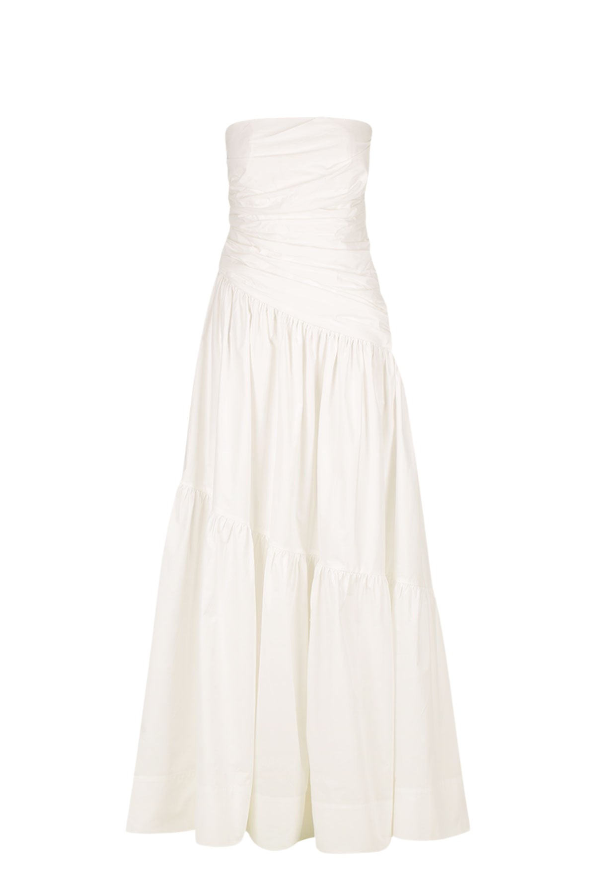 Shona Joy Maiori Strapless Tiered Maxi Dress – Ivory
